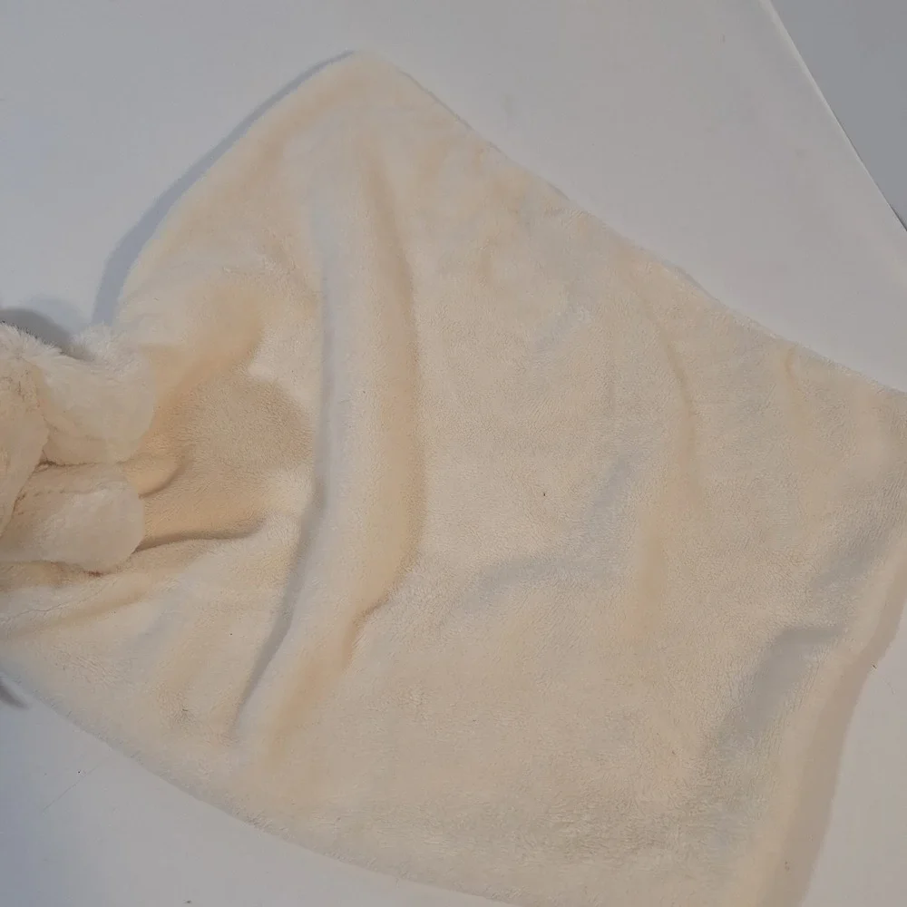 Jellycat Baby Raddle Dog White Black & Security Blanket Lovey Stuffed Animals